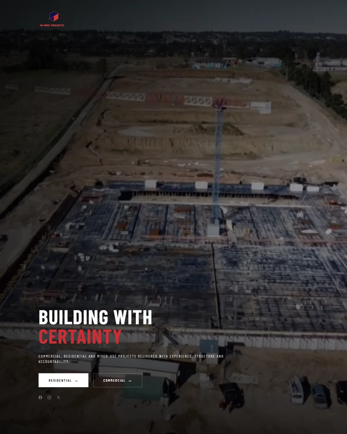 A full-length capture of the Hi-End home page